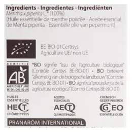 Pranarom Huile Essentielle Bio Menthe Poivrée 5ml