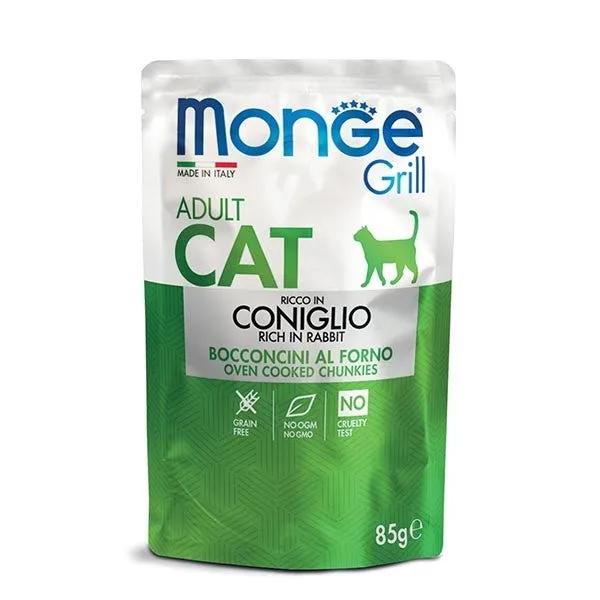 Monge Grill Adult Ricco In Coniglio Cibo Umido Per Gatti Adulti 85G