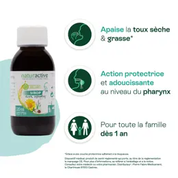 Naturactive GAE Sirop aux Essences Toux sèche et grasse  dès 1 an 120ml