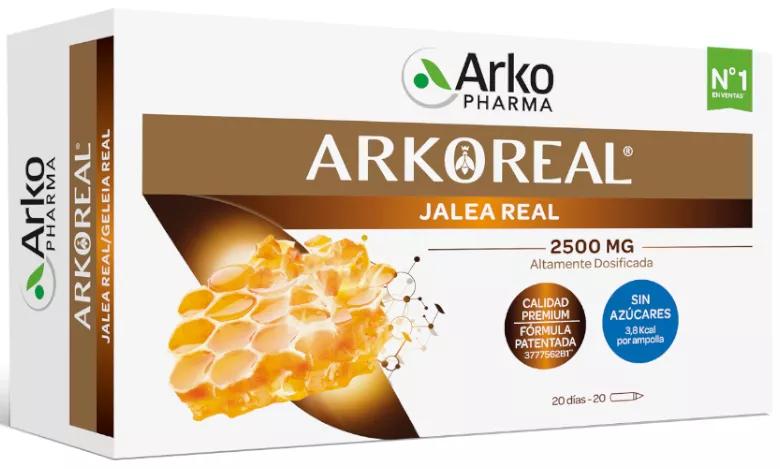 Arkopharma Arkoreal Real geleia Real Fresca Premium Light 2500Mg 20 Ampolas 
