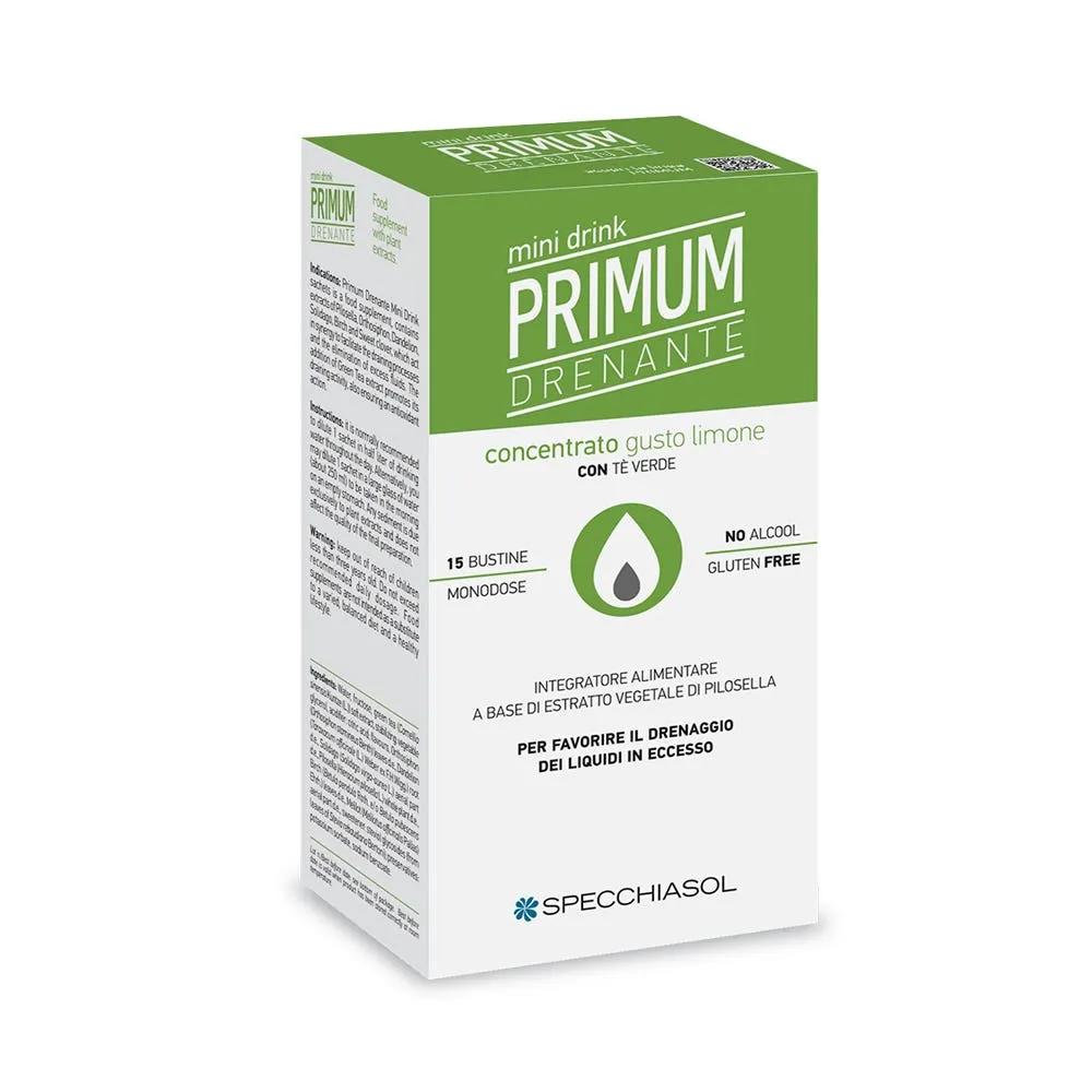 Specchiasol Primum Dren Minidrink Limone Con Té Verde 15 Bustine