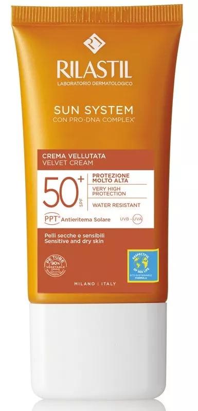 Rilastil Système Solaire SPF50 + Crème Velluto 50 ml