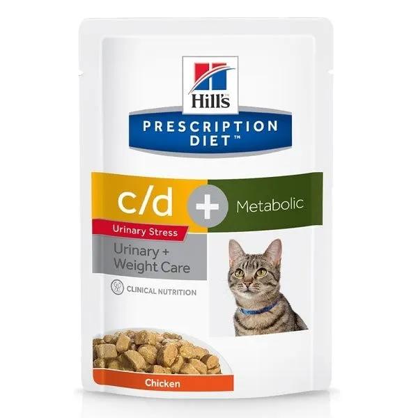 Hill's Prescription Diet Metabolic + Urinary Stress Bocconcini Pollo Gatti Bustina 85G