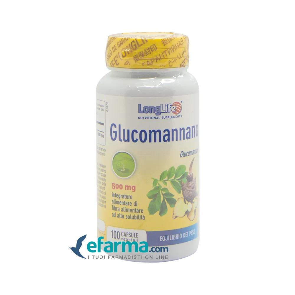 LongLife Glucomannano Integratore Dimagrante 100 Capsule