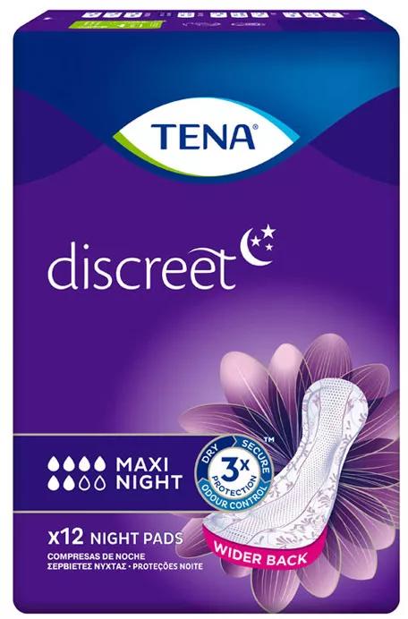 TENA Discreet Maxi Night Mujer 12 uds