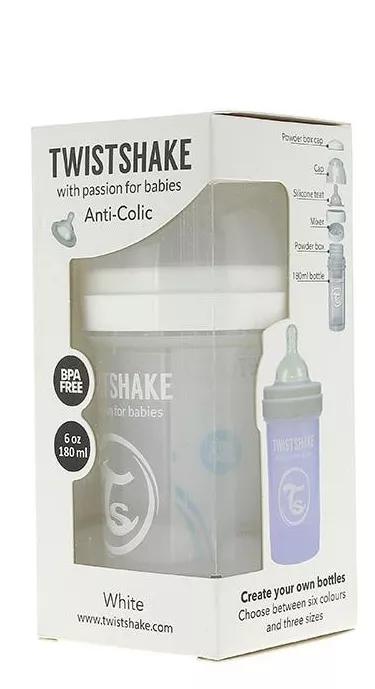 Twistshake Biberão Anti-cólicas 180ml Branco