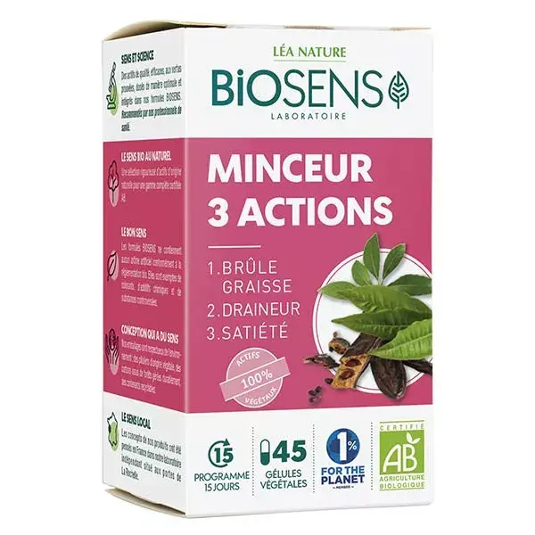 Biosens 3 Action Slimming Organic 45 vegetarian capsules