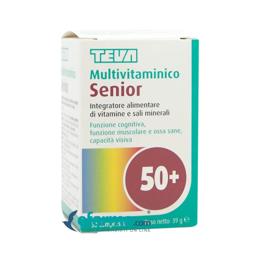 Teva Multivitaminico Senior Integratore Vitamine e Minerali 30 Compresse