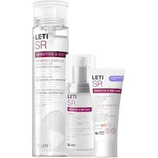 Leti SR Sérum 30 ml + Agua Micelar 200 ml + Crema Correctora SPF30 40 ml