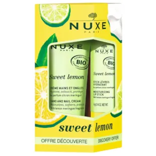 Nuxe Sweet Lemon Hand Cream 30ml + Lip Balm Stick