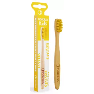Nordics Yellow Bamboo Kinderzahnbürste