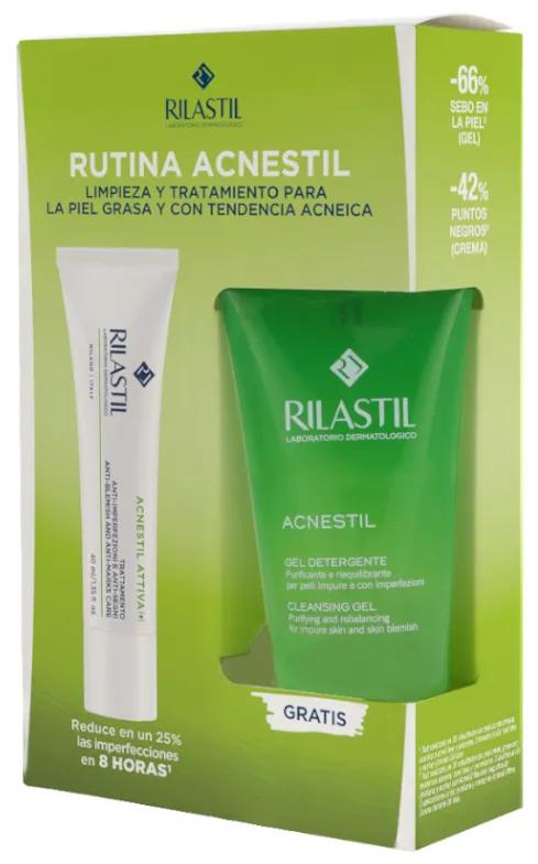 Rilastil Acnestil Attiva Crème 40 ml + Gel Nettoyant 30 ml