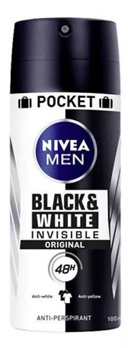 Deodorant Spray Zwart en Wit Invisible Nivea Men 100ml
