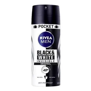 Nivea Men Desodorante Spray Black and White Invisible Men 100 ml