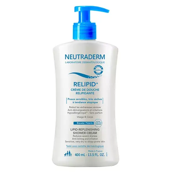 Neutraderm Relipid+ Lipid-Replenishing Shower Cream 400ml 