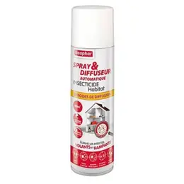 Beaphar Spray et Diffuseur Automatique Insecticide Habitat 250ml