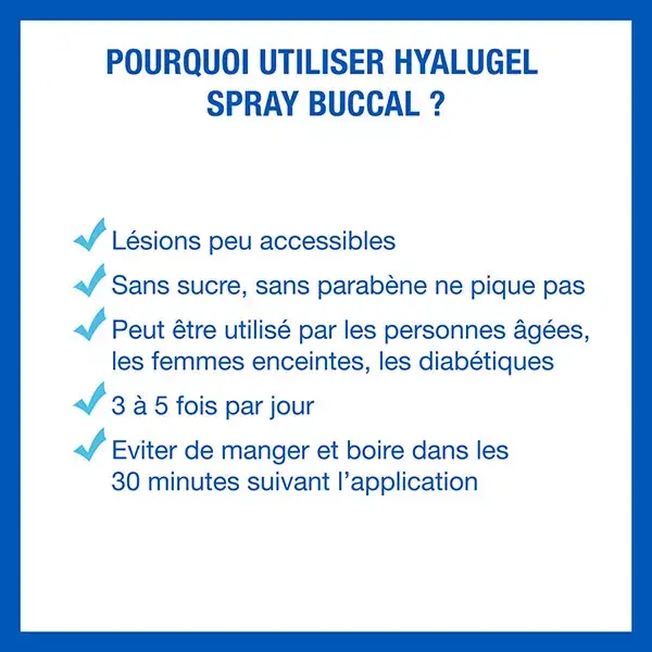 Hyalugel Spray Buccal Aphtes Petites Plaies 20ml