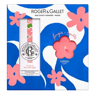 Roger & Gallet Set regalo di acqua profumata benefica Fig Blossom e relativa candela profumata