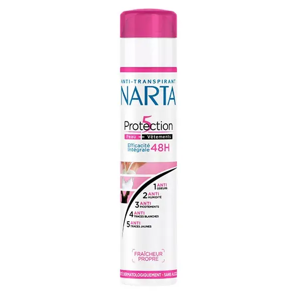 Narta Protection 5 Déodorant Spray Anti-Transpirant 48h 200ml