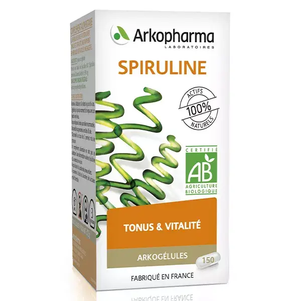 Arkopharma Arkogélules Spiruline Bio 150 gélules