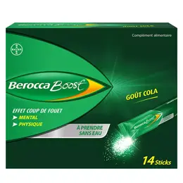 Berocca Boost Effet Coup de Fouet Goût Cola 14 sticks 