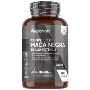 WeightWorld High Potency Black Maca Complex 5550mg 180 Capsules