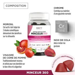 Eafit Minceur 360 Morosil et Vinaigre de Cidre - Gummies Morosil Perte de Poids