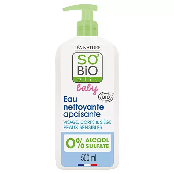 So'Bio Étic Baby Eau Nettoyante Apaisante Bio 500ml