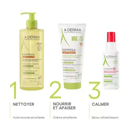 A-Derma Exomega Control Huile Lavante Émolliente Anti-Grattage 500ml