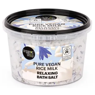 Organic Shop Vegan Rice Milk Relaxing Bath Salt 300g