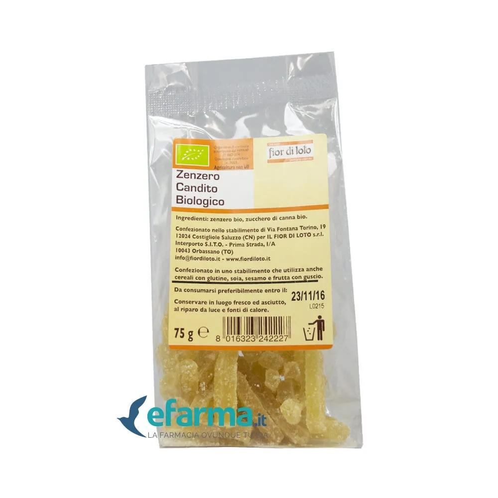 Fior Di Loto Zenzero Candito Biologico 75 g