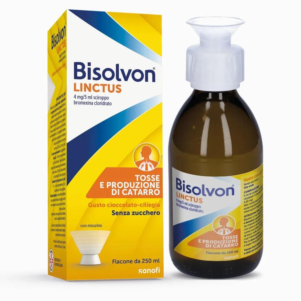 Bisolvon Linctus Sciroppo Mucolitico Per la Tosse Grassa 250 ml