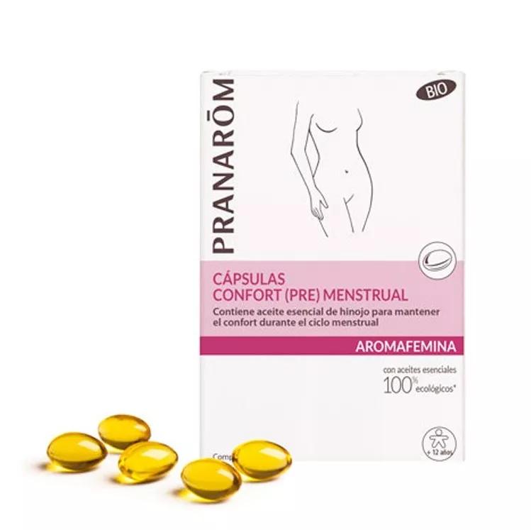 Gélules Confort (Pré) Menstruelles Aromafemina Pranarom BIO 30 Gélules