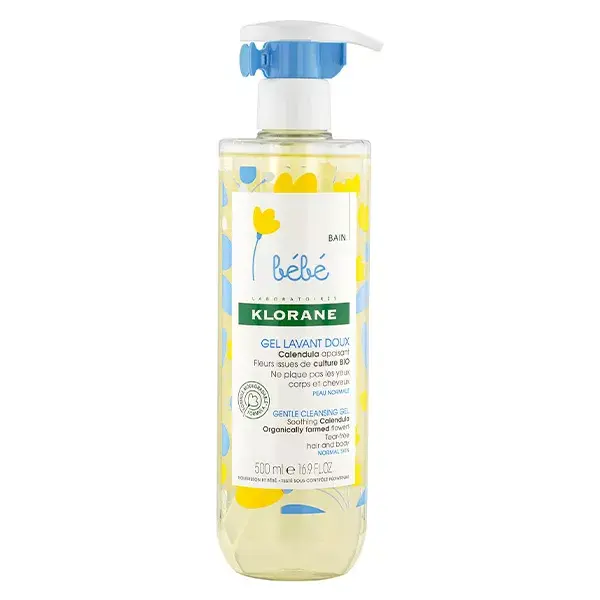 Klorane Bébé – Gel Lavant Doux 500 Ml – Neuf – Pour La Peau Sensible Des Petits