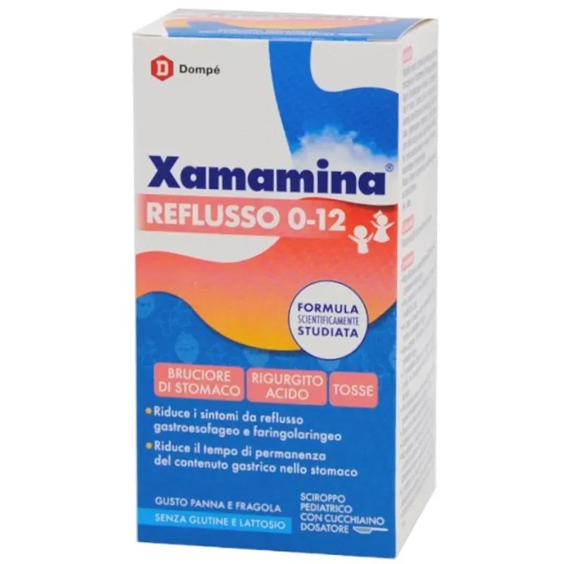 Xamamina Reflusso Sciroppo Anti-Reflusso per Bimbi Da 0-12 Anni Gusto Panna e Fragola 200 ml