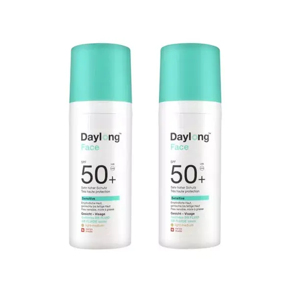Daylong Face Sensitive SPF50+ Tinted BB Cream Light/Medium Pack of 2 x 50ml