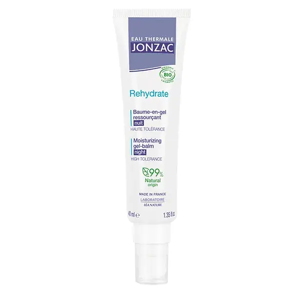 Eau Thermale Jonzac Rehydrate Baume en Gel Ressourçant Nuit Bio 40ml