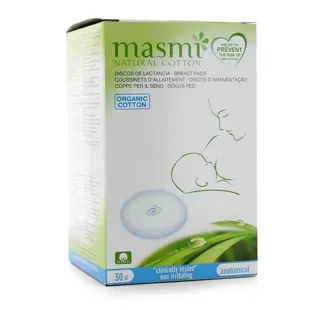 Masmi Cotton Breastfeeding Pads 30 units