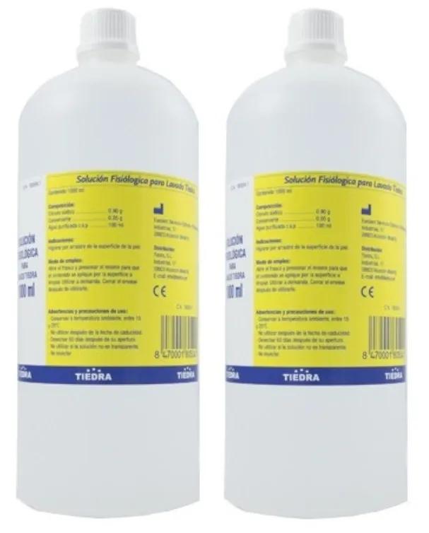 Tiedra Solution Saline Physiologique pour Lavage 2x1 L