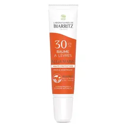 Laboratoires de Biarritz Soins Solaires Baume à Lèvres SPF30 Bio 15ml