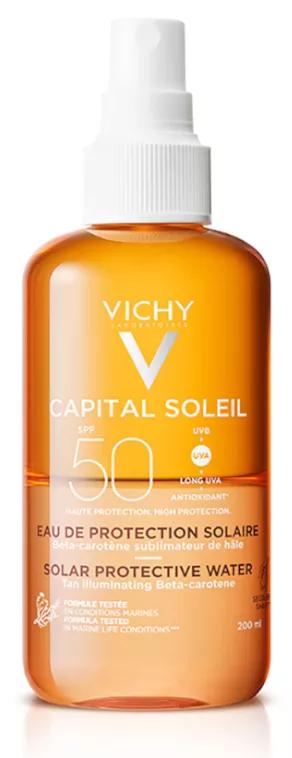 Vichy Capital Soleil Agua de Protección Solar Luminosidad SPF50 200 ml