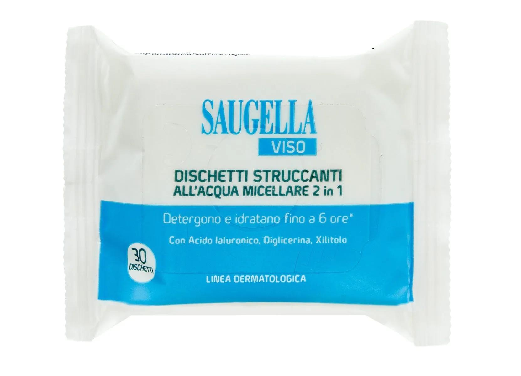 Saugella Viso Dischetti Struccanti all'Acqua Micellare 30 Pezzi