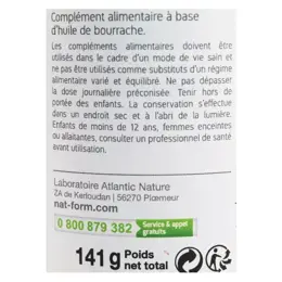 Nat & Form Original Huile Bourrache Vitamine E 200 capsules