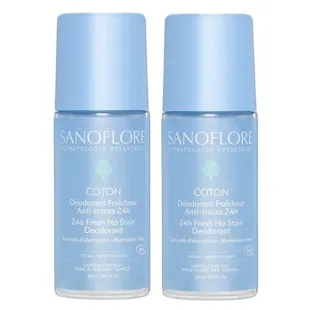 Deodorante Sanoflore 24h Cotton - confezione da 2 x 50 ml