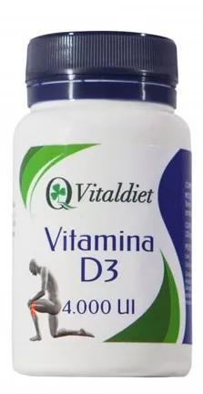Vitaldiet Vitamine D3 2000 UI 120 Gélules