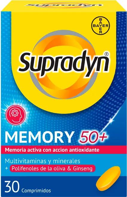 Supradyn Memory 50+ Vitaminas y Energía con Ginseng  30 Comprimidos 