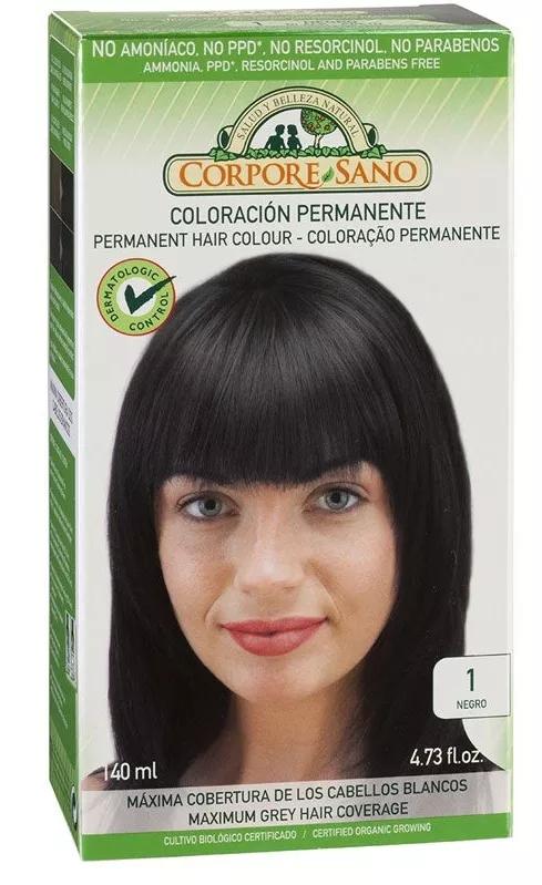 Corpore Sano dye permanent No. 1 black 140ml