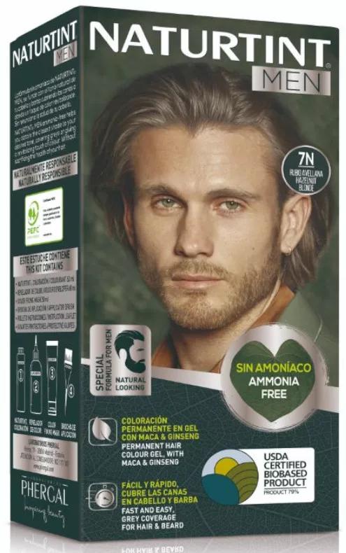 Naturtint Men Permanente Haar- en Baardverf 7N Hazelnootblond 170 ml