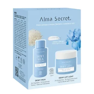Alma Secret Dewy Lift Day Cream for Normal to Combination Skin 50ml + Mini Dewy Milk Toner 50ml