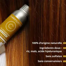 Clarification Le Shampoing en Poudre Naturel Riz bio et Acide Hyaluronique 40g